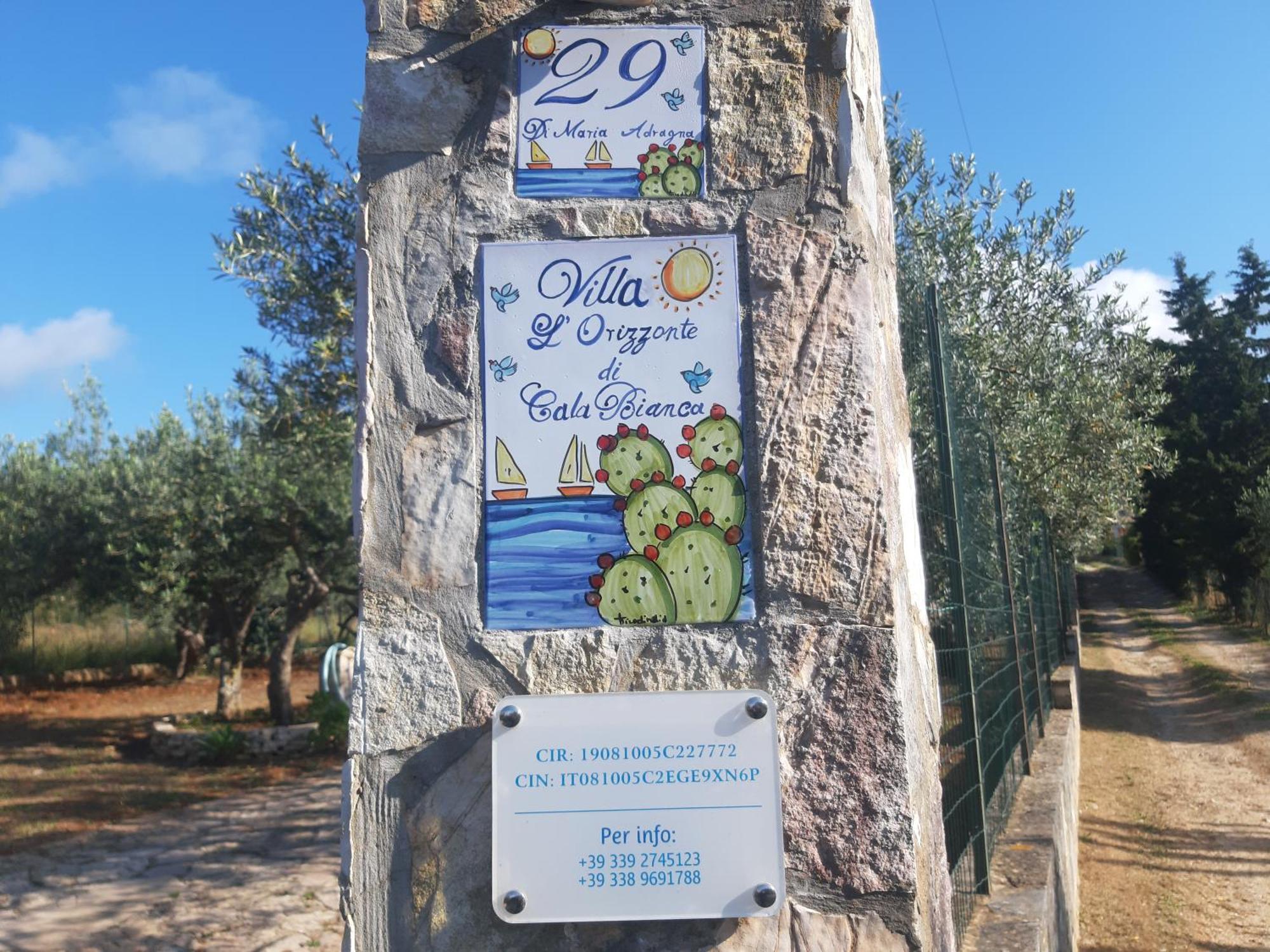 Villa L'Orizzonte Di Calabianca Castellammare del Golfo Buitenkant foto